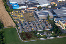 Vue aérienne de Biocomposites UPM à Bruchsal dans le département Bade-Wurtemberg, Allemagne