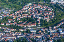 Vue aérienne de L'enfer d'argent à Bruchsal dans le département Bade-Wurtemberg, Allemagne