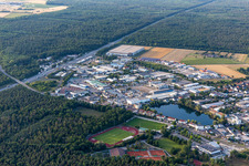 Vue aérienne de Zone industrielle NW à Forst dans le département Bade-Wurtemberg, Allemagne