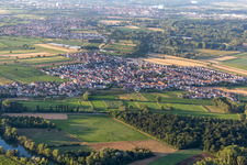 Photographie aérienne de Quartier Mechtersheim in Römerberg dans le département Rhénanie-Palatinat, Allemagne