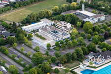 Vue aérienne de Association commune Offenbach an der Queich à le quartier Offenbach in Offenbach an der Queich dans le département Rhénanie-Palatinat, Allemagne