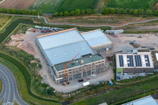 Parc d'activités au parc des expositions à le quartier Queichheim in Landau in der Pfalz dans le département Rhénanie-Palatinat, Allemagne depuis l'avion