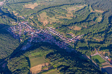 Silz dans le département Rhénanie-Palatinat, Allemagne vue du ciel