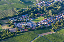 Photographie aérienne de Camping dans le Klingbachtal à le quartier Ingenheim in Billigheim-Ingenheim dans le département Rhénanie-Palatinat, Allemagne