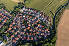 Vue aérienne de À Niederhorst à Leimersheim dans le département Rhénanie-Palatinat, Allemagne