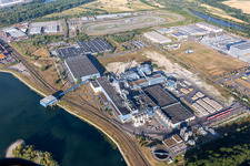 Photographie aérienne de Papierfabrik Palm GmbH & Co. KG | Plante Wörth am Rhein à Wörth am Rhein dans le département Rhénanie-Palatinat, Allemagne