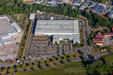 Vue aérienne de Faurecia Interior Systems GmbH à Hagenbach dans le département Rhénanie-Palatinat, Allemagne