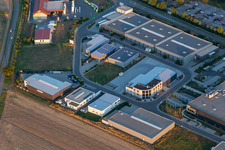 Photographie aérienne de Emballage transparent Weber GmbH à le quartier Herxheim in Herxheim bei Landau dans le département Rhénanie-Palatinat, Allemagne