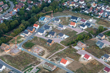 Vue aérienne de Nouvelle zone de développement K2, Lilas/Rosenweg à Kandel dans le département Rhénanie-Palatinat, Allemagne