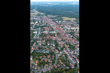 Vue aérienne de Kandel dans le département Rhénanie-Palatinat, Allemagne