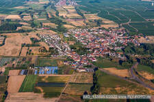 Quartier Geinsheim in Neustadt an der Weinstraße dans le département Rhénanie-Palatinat, Allemagne vue du ciel