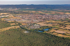 Haßloch dans le département Rhénanie-Palatinat, Allemagne vue d'en haut