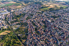 Photographie aérienne de Schifferstadt dans le département Rhénanie-Palatinat, Allemagne