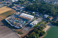 Vue aérienne de Union Bauzentrum Hornbach Neuhofen à Neuhofen dans le département Rhénanie-Palatinat, Allemagne