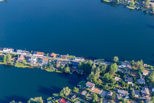 Vue aérienne de Zone de loisirs Bleu Adriatique, Mittelweg à Altrip dans le département Rhénanie-Palatinat, Allemagne