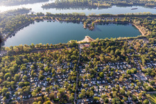Vue aérienne de Camping Waldsee « Sur l'Au » à Waldsee dans le département Rhénanie-Palatinat, Allemagne