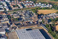 Vue aérienne de Cour industrielle Speyer à le quartier Ludwigshof in Speyer dans le département Rhénanie-Palatinat, Allemagne