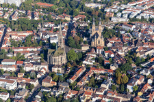 Photographie aérienne de Église commémorative de la Protestation et Saint-Joseph à Speyer dans le département Rhénanie-Palatinat, Allemagne