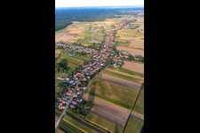 Schleithal dans le département Bas Rhin, France hors des airs
