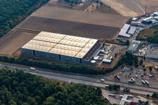 Vue aérienne de Ronlog GmbH à Forst dans le département Bade-Wurtemberg, Allemagne