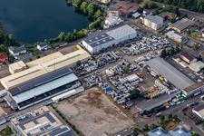 Vue aérienne de RONAL GmbH devant le Waldsee à Forst dans le département Bade-Wurtemberg, Allemagne