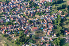 Preuschdorf dans le département Bas Rhin, France vue d'en haut