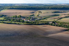 Vue aérienne de Thonnance-les-Moulins dans le département Haute Marne, France