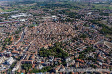 Crema dans le département Cremona, Italie d'en haut