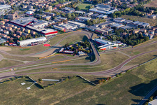 Circuit de Formule 1 Ferrari, Pista di Fiorano, Circuito di Fiorano à Fiorano Modenese dans le département Modena, Italie d'en haut