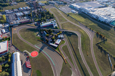 Circuit de Formule 1 de Ferrari, Pista di Fiorano, Circuito di Fiorano à Fiorano Modenese dans le département Modena, Italie hors des airs