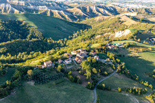 Vue aérienne de Quartier Villa in Fiorano Modenese dans le département Modena, Italie