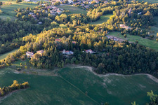 Vue aérienne de Albinea dans le département Reggio Emilia, Italie