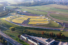 Vue aérienne de Arena Campovolo Music® Reggio d'Émilie à Reggio nell’Emilia dans le département Reggio Emilia, Italie