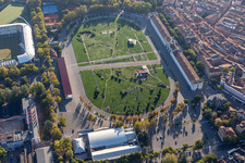 Vue aérienne de Parc archéologique de Novi Ark à Modena dans le département Modena, Italie