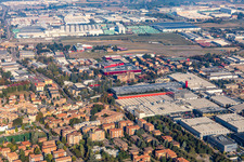 Vue aérienne de Ferrari SPA à Maranello dans le département Modena, Italie