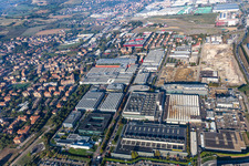 Image drone de Ferrari SPA à Maranello dans le département Modena, Italie
