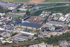 Vue aérienne de Michelin Reifenwerk AG à Landau in der Pfalz dans le département Rhénanie-Palatinat, Allemagne