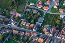 Vue aérienne de Rue Haupt à Göcklingen dans le département Rhénanie-Palatinat, Allemagne