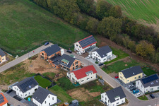 Nouvelle zone de développement K2 à Kandel dans le département Rhénanie-Palatinat, Allemagne du point de vue du drone