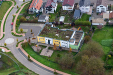 Kandel dans le département Rhénanie-Palatinat, Allemagne depuis l'avion