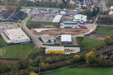 Photographie aérienne de Zone commerciale de la Lauterburger Straße à Kandel dans le département Rhénanie-Palatinat, Allemagne