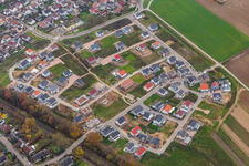 Vue aérienne de Nouvelle zone de développement K2 à Kandel dans le département Rhénanie-Palatinat, Allemagne