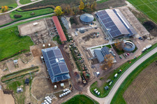 Photographie aérienne de Erlenhof à Neupotz dans le département Rhénanie-Palatinat, Allemagne