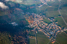 Vue aérienne de Du sud-ouest à Frankweiler dans le département Rhénanie-Palatinat, Allemagne