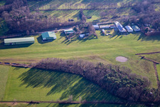 Vue aérienne de Aérodrome d'EDRO à Schweighofen dans le département Rhénanie-Palatinat, Allemagne