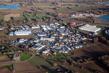 Vue aérienne de Zone commerciale Perläckerstr. à Hagenbach dans le département Rhénanie-Palatinat, Allemagne