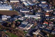 Vue aérienne de Zone commerciale Perläckerstr. à Hagenbach dans le département Rhénanie-Palatinat, Allemagne