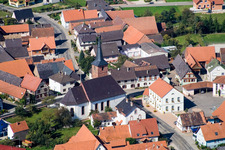 Vue oblique de Salmbach dans le département Bas Rhin, France