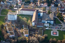 Vue aérienne de Cliniques Asklepios Palatinat-Sud à Kandel dans le département Rhénanie-Palatinat, Allemagne