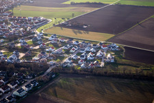 Nouvelle zone de développement K2 à Kandel dans le département Rhénanie-Palatinat, Allemagne du point de vue du drone